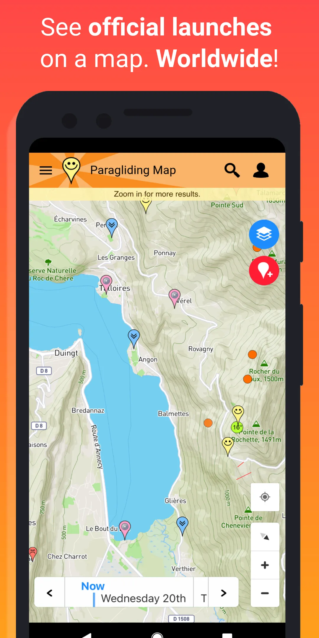 Paragliding Map | Indus Appstore | Screenshot