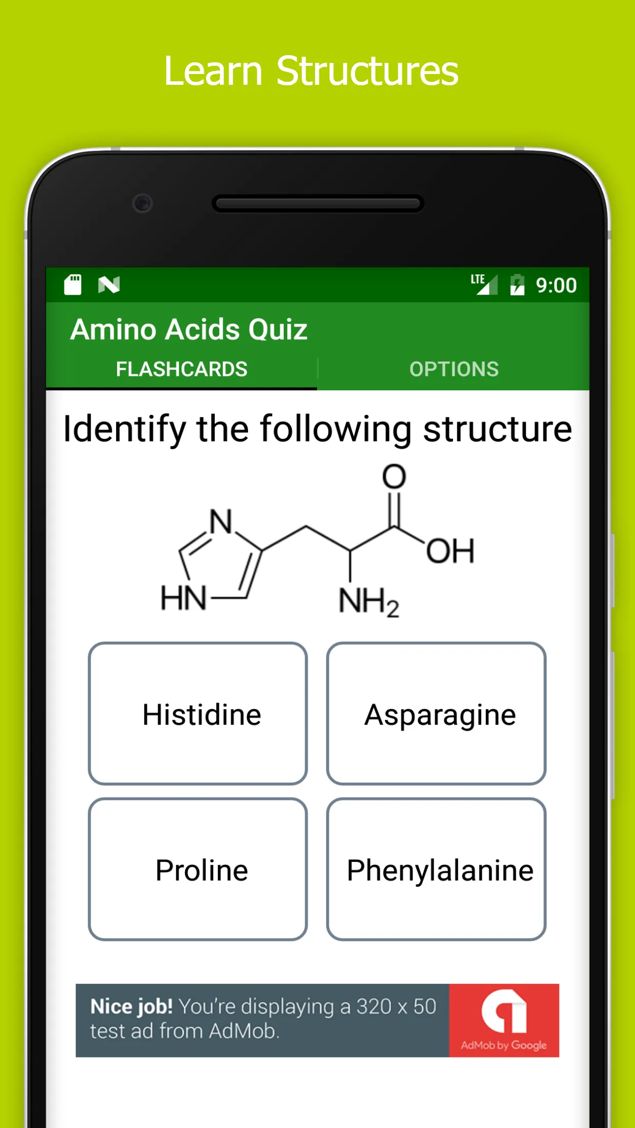 Amino Acids Quiz | Indus Appstore | Screenshot