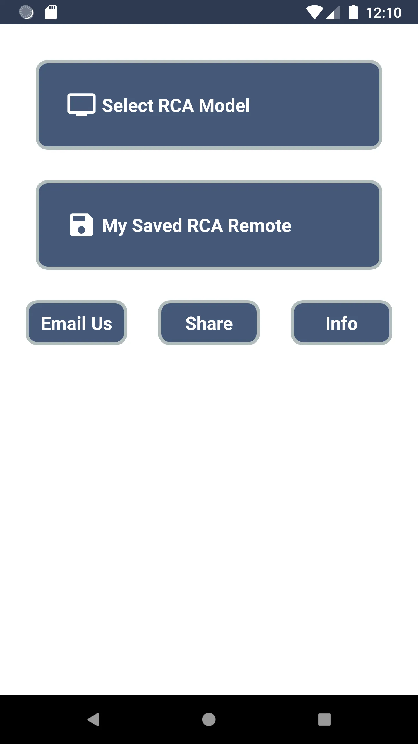 RCA TV Remote | Indus Appstore | Screenshot