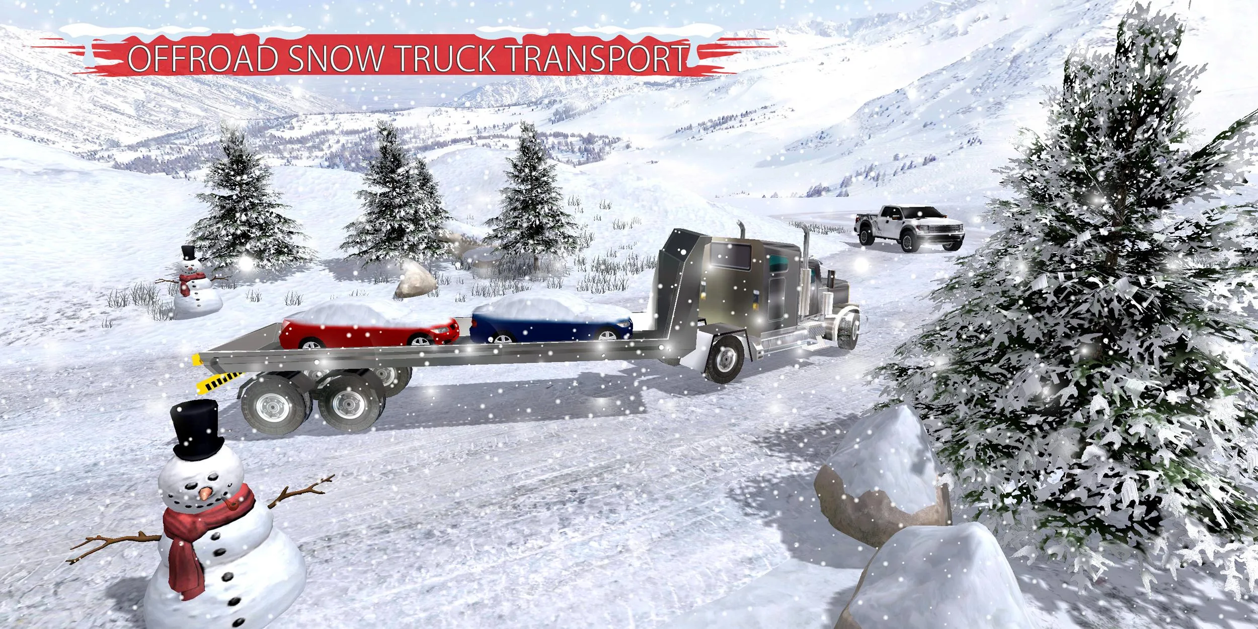 Winter Snow Pickup Truck Drive | Indus Appstore | Screenshot