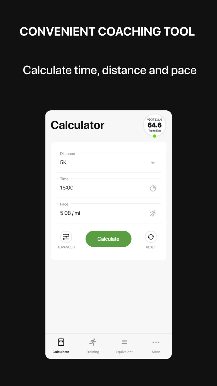 VDOT Running Calculator | Indus Appstore | Screenshot