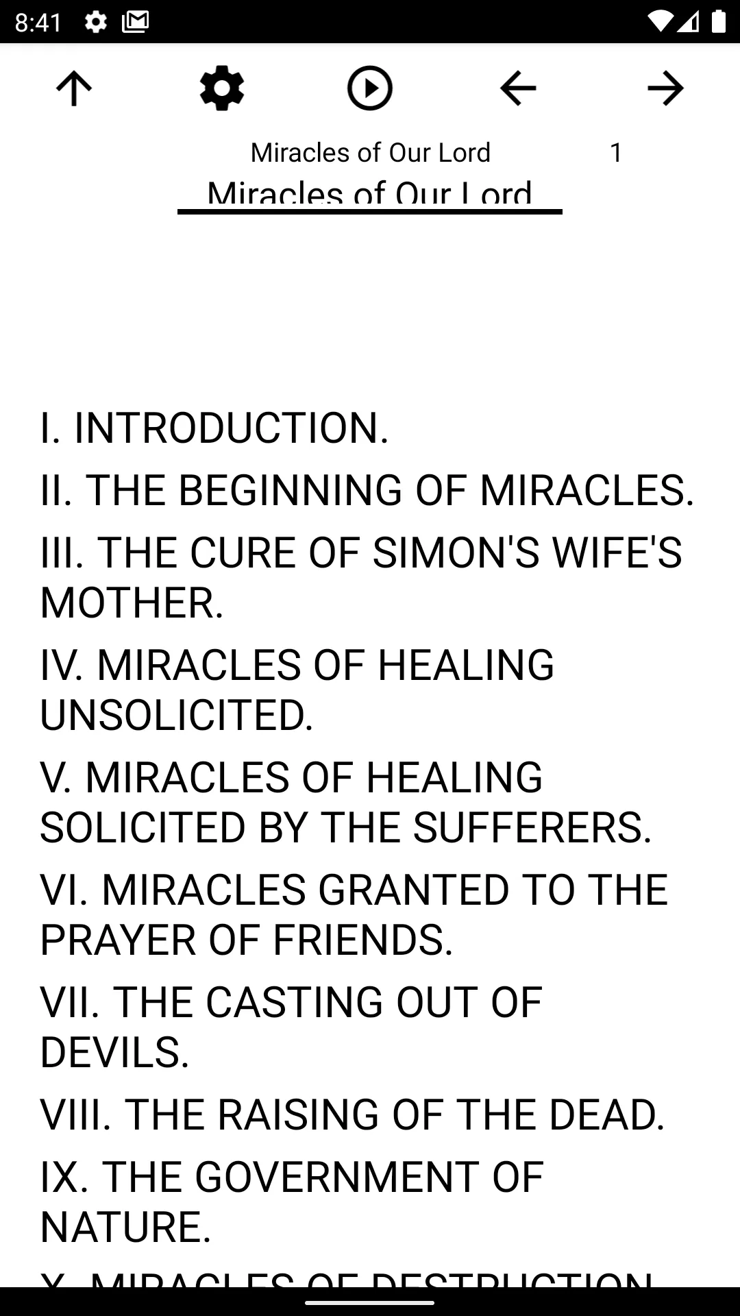 Book, Miracles of Our Lord | Indus Appstore | Screenshot