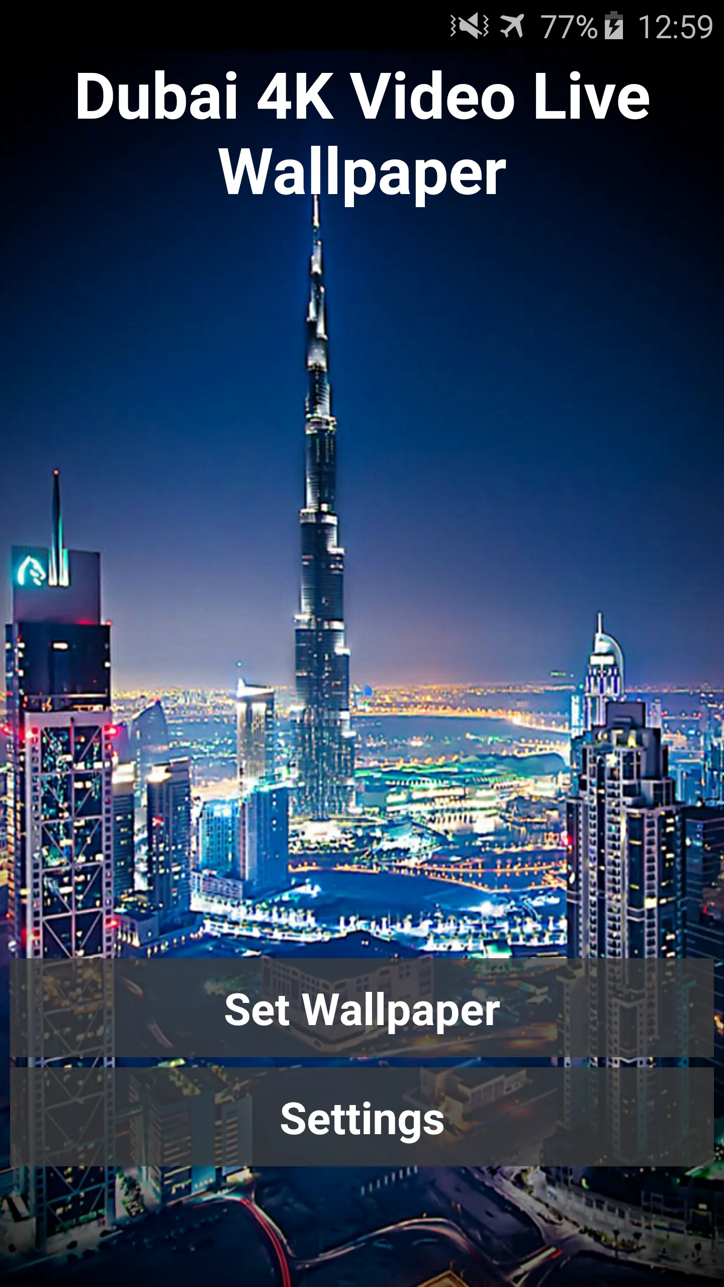 Dubai 4K Video Live Wallpaper | Indus Appstore | Screenshot