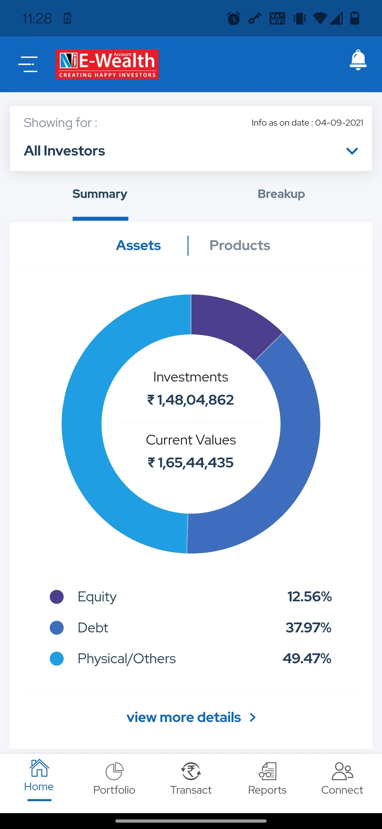 NJ E-Wealth Account | Indus Appstore | Screenshot