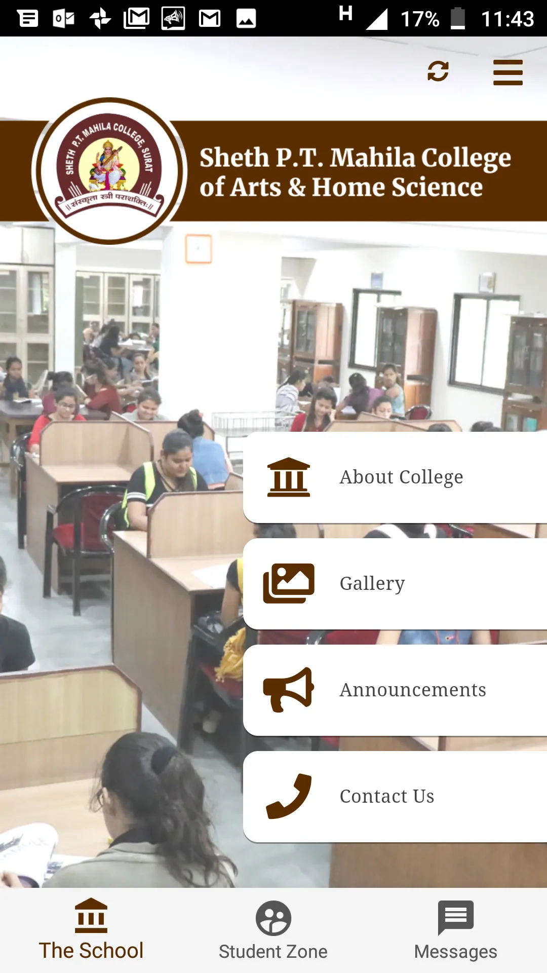 Sheth P T Mahila College of Ar | Indus Appstore | Screenshot