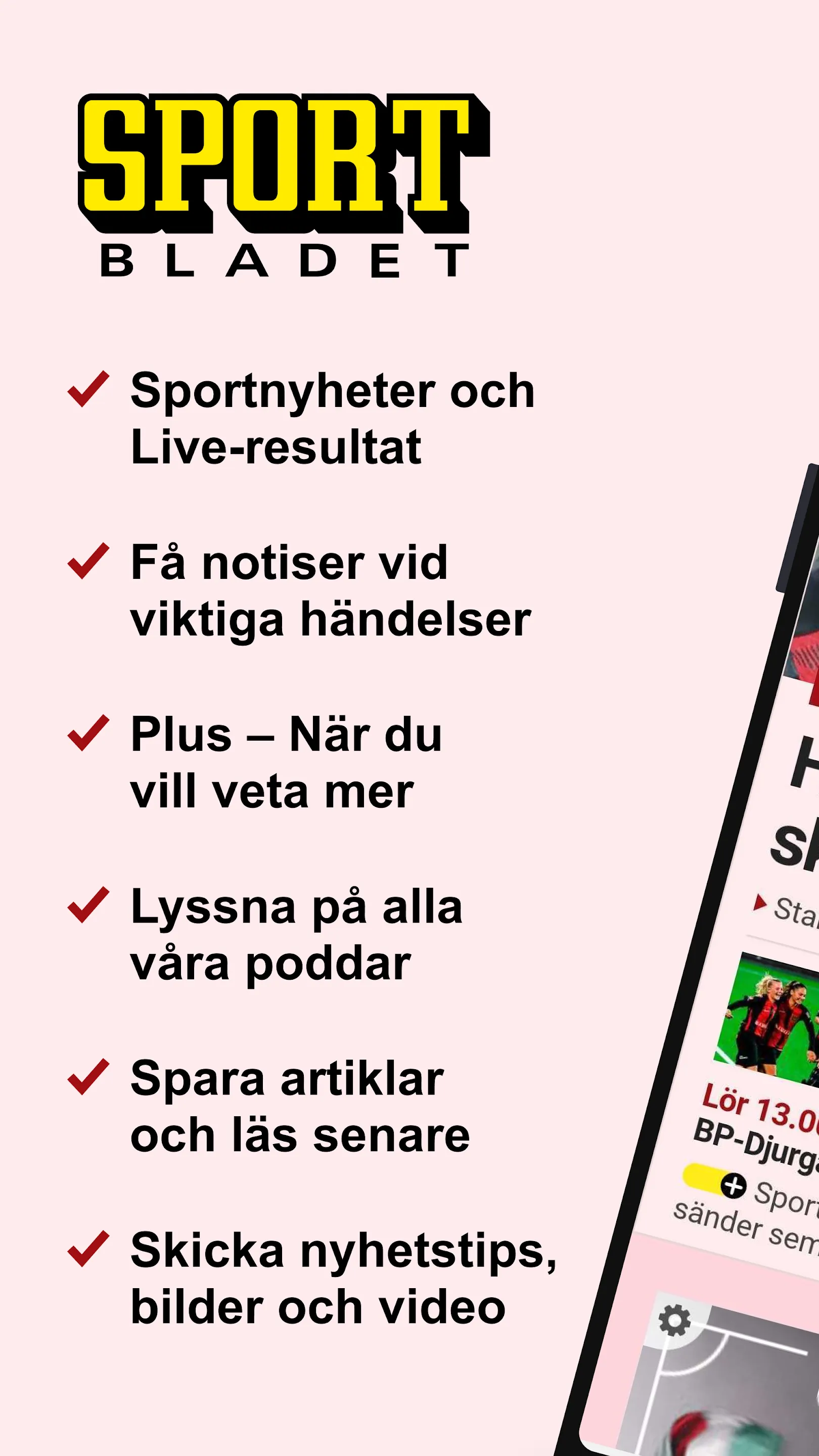 Sportbladet - störst på sport | Indus Appstore | Screenshot