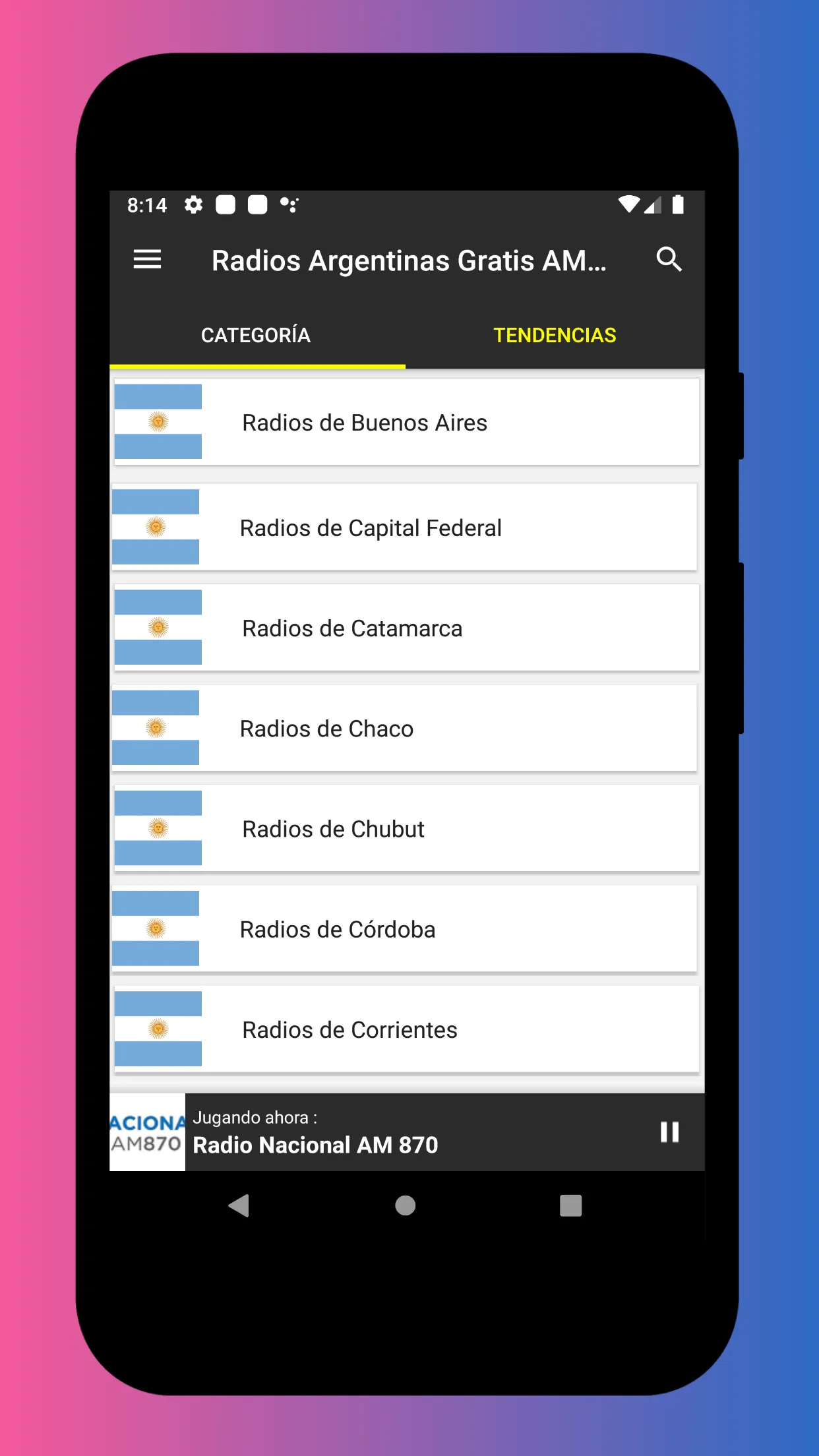 Radio Argentina FM And AM Live | Indus Appstore | Screenshot