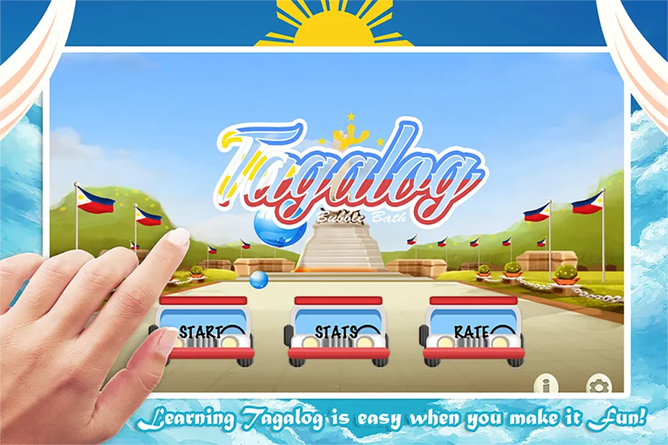 Learn Tagalog Bubble Bath Game | Indus Appstore | Screenshot