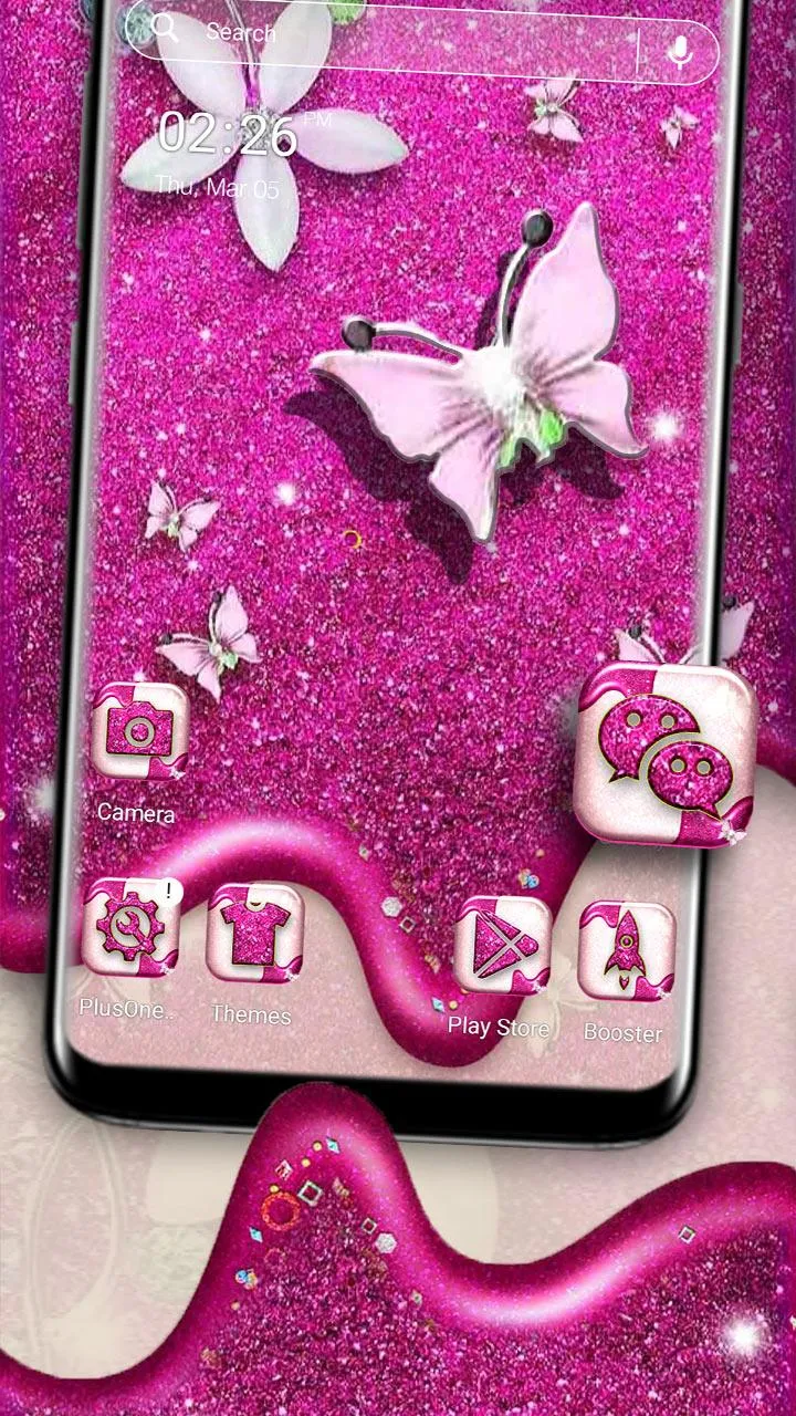 Glitter Butterfly Launcher | Indus Appstore | Screenshot