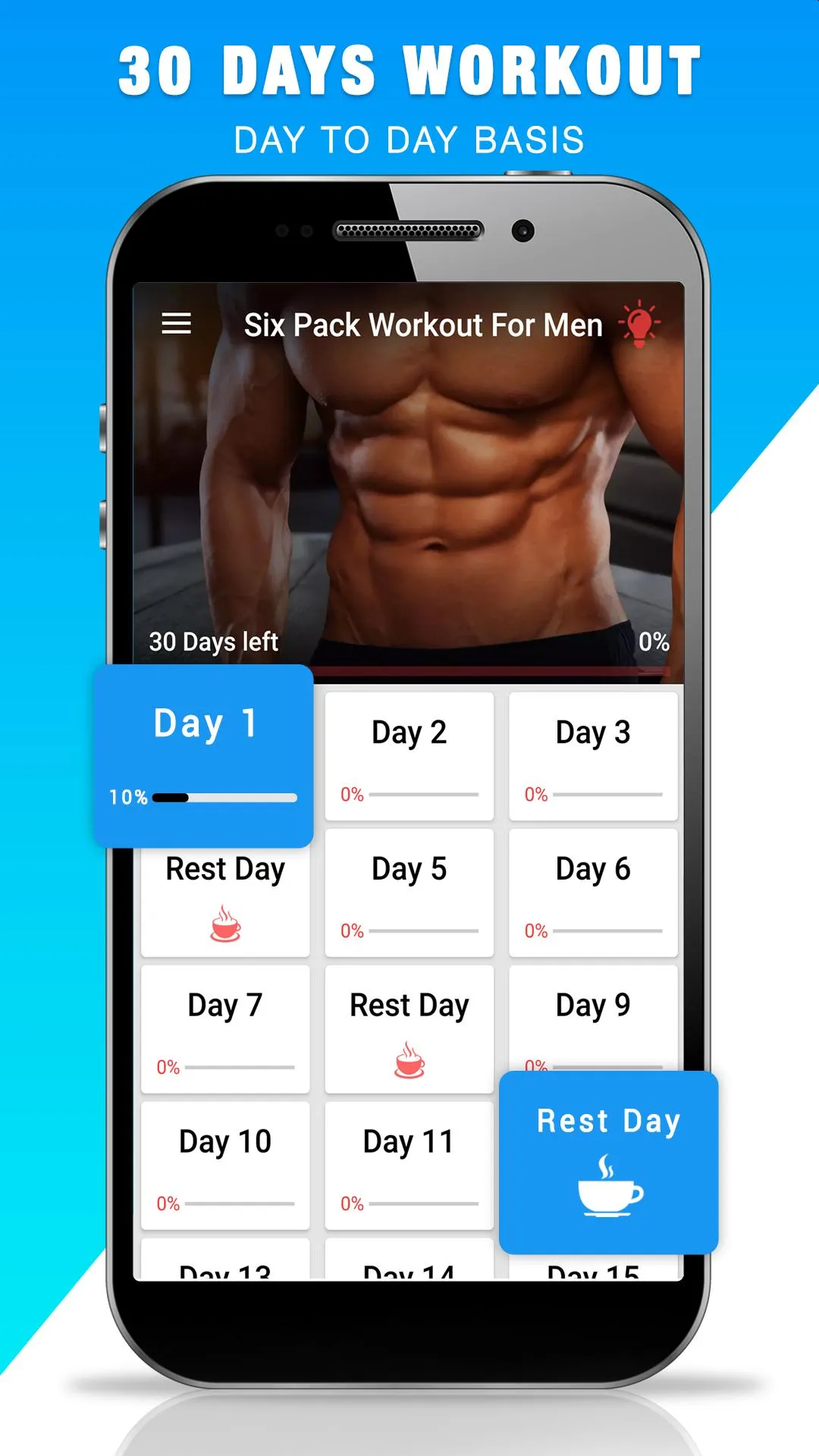 Abs Workout for Men - Six Pack | Indus Appstore | Screenshot