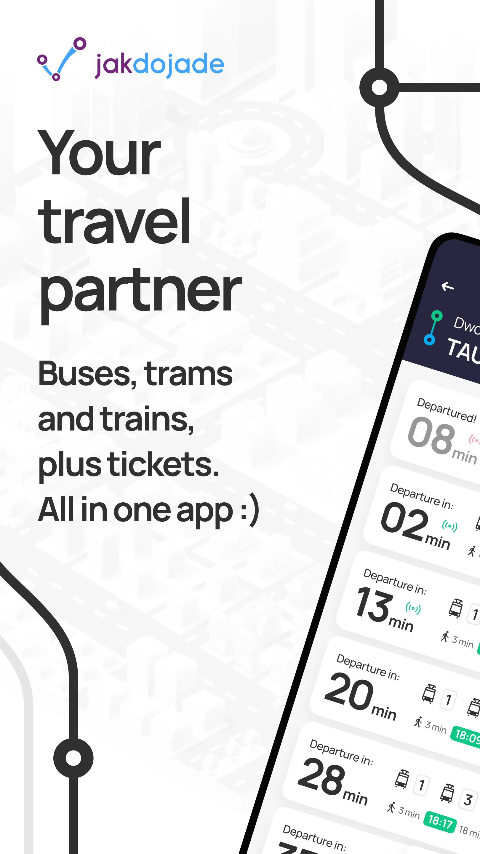 Jakdojade: public transport | Indus Appstore | Screenshot