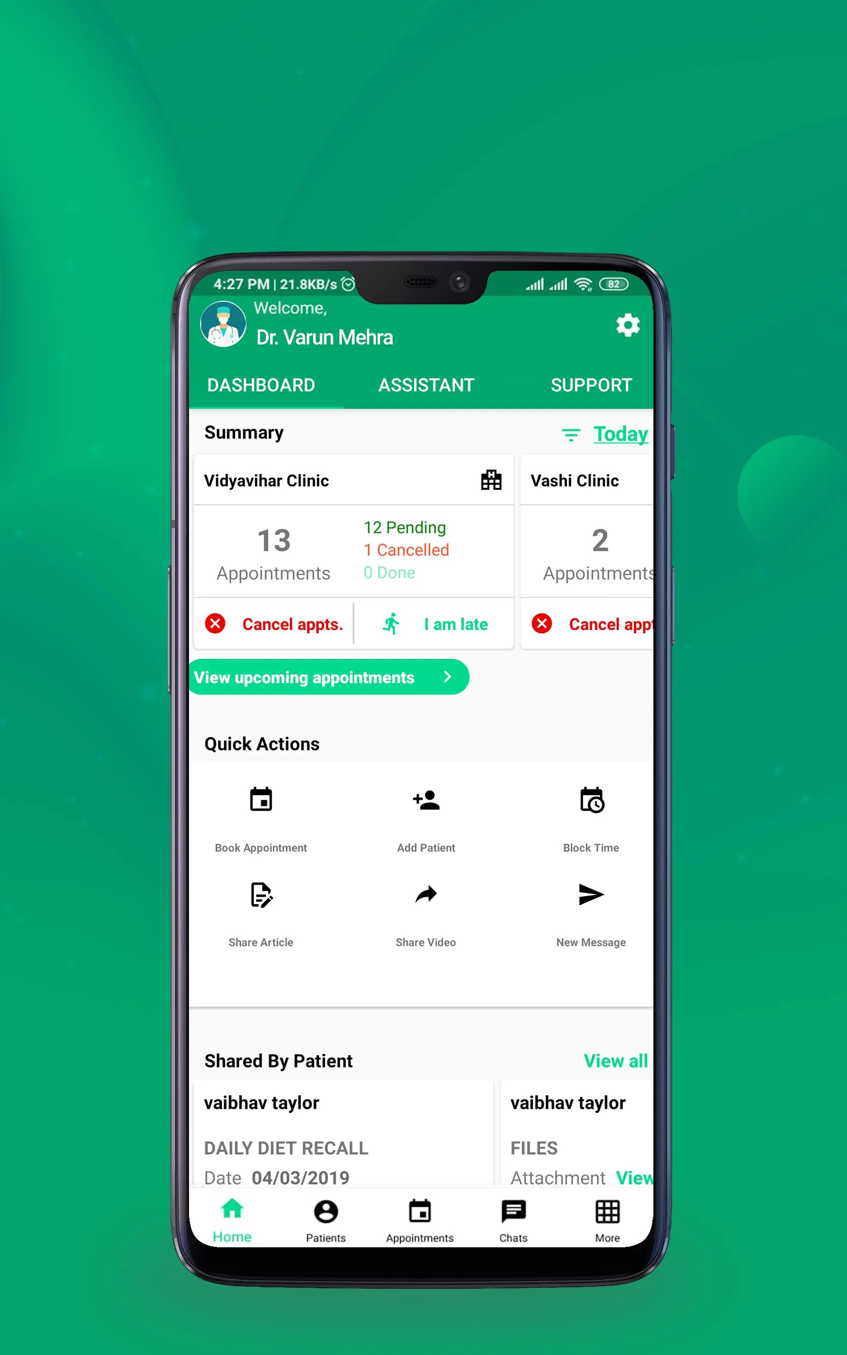 WhiteCoats Clinic Plus | Indus Appstore | Screenshot