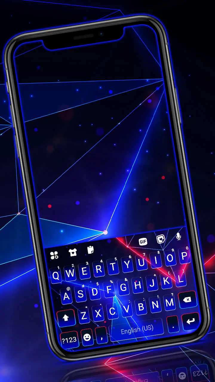 Neon Laser Lights Keyboard Bac | Indus Appstore | Screenshot