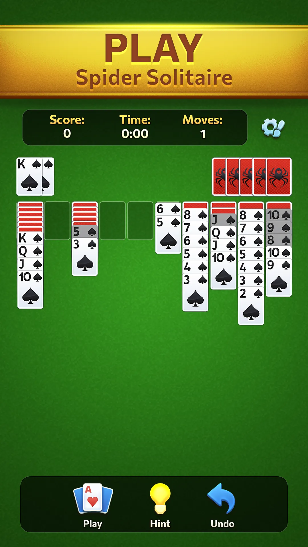 Spider Solitaire Daily Break | Indus Appstore | Screenshot