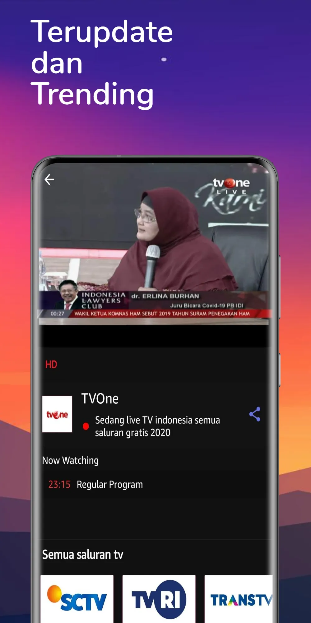 NONTON - TV RAKYAT INDONESIA | Indus Appstore | Screenshot