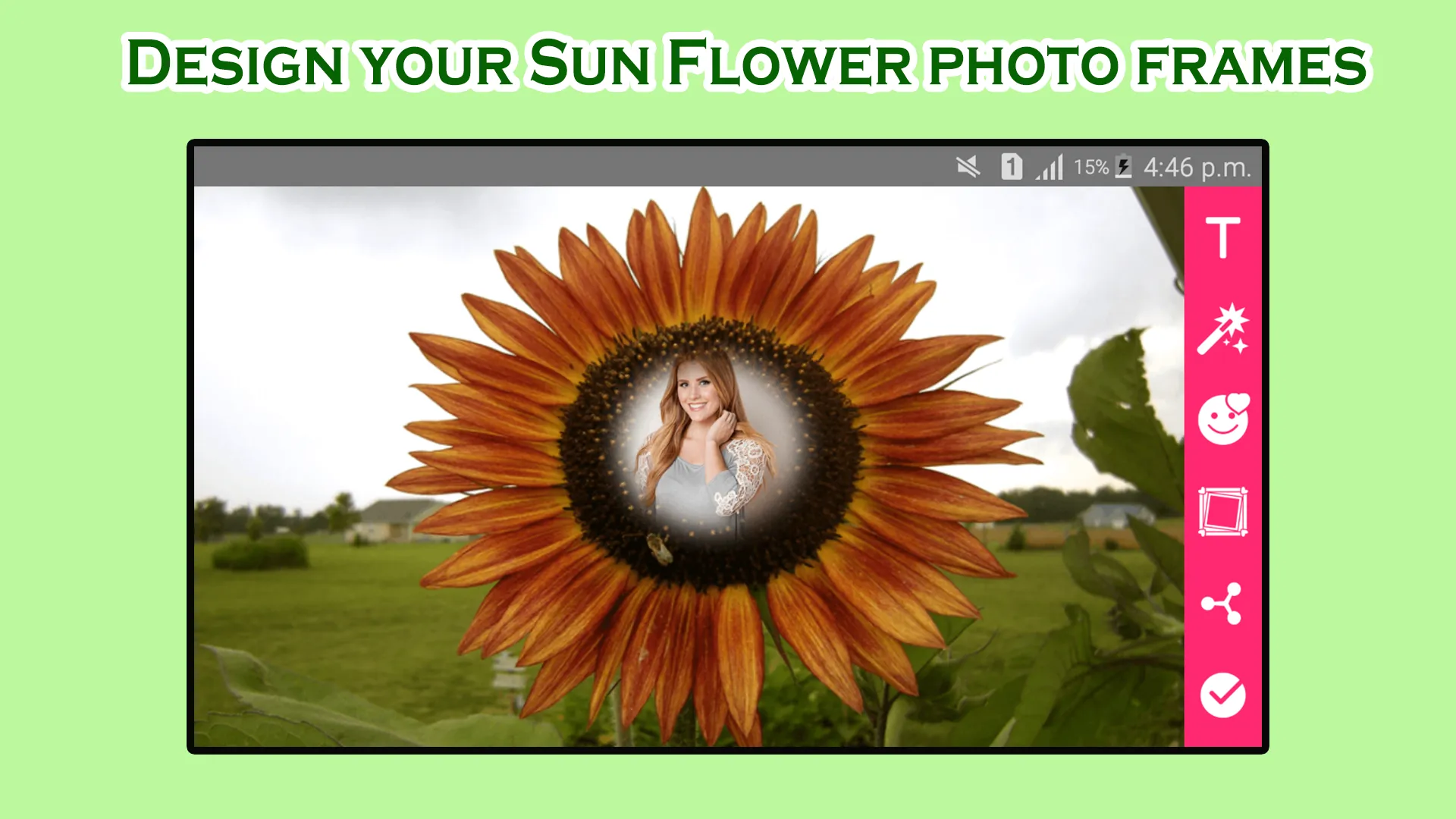 Sunflower Photo Frames | Indus Appstore | Screenshot