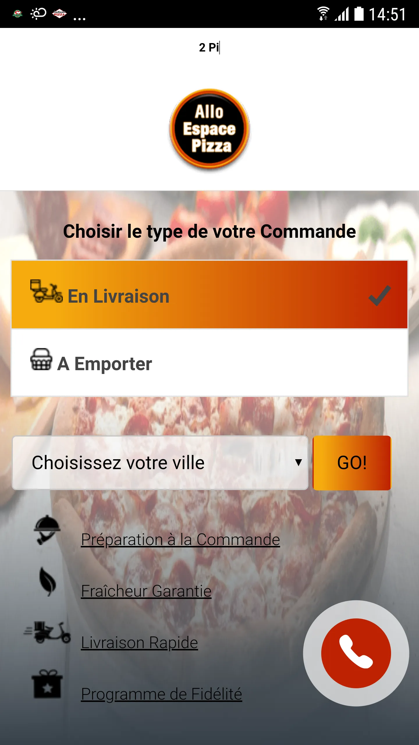 Allo Espace Pizza | Indus Appstore | Screenshot