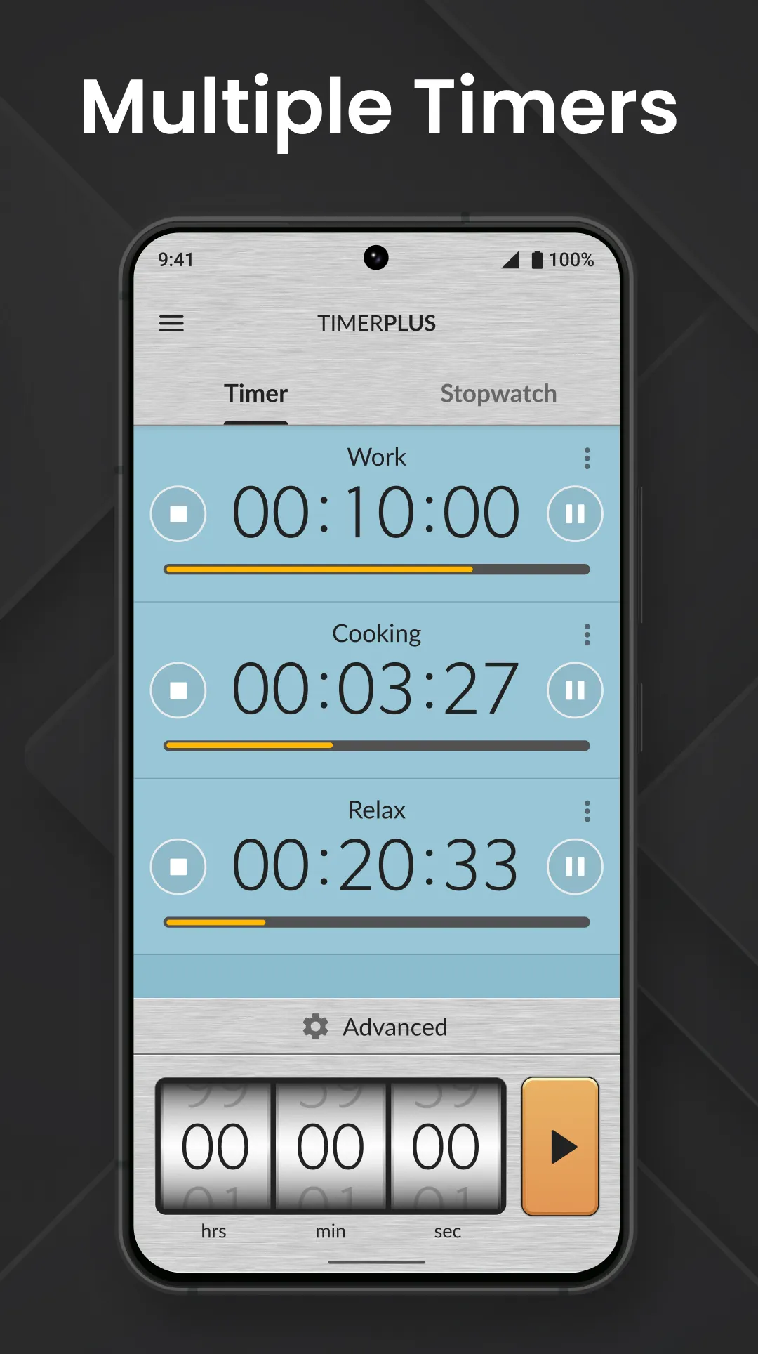 Timer Plus with Stopwatch | Indus Appstore | Screenshot