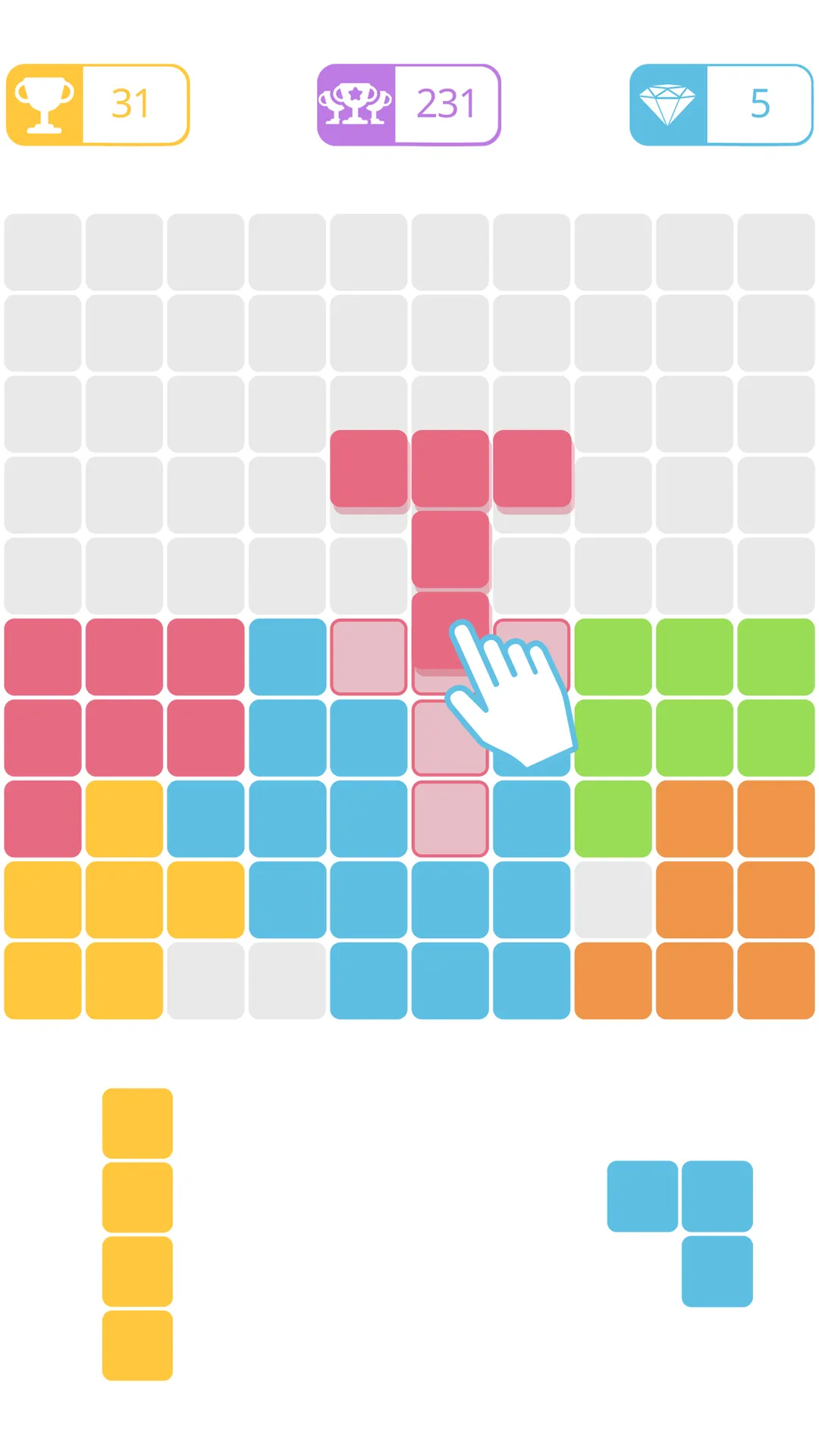 10x10 : fill the grid ! | Indus Appstore | Screenshot