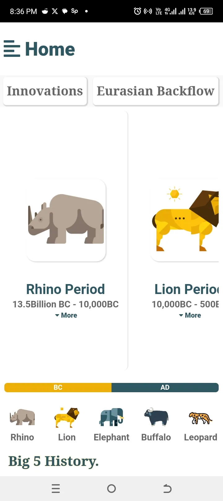 BIG 5 HISTORY | Indus Appstore | Screenshot