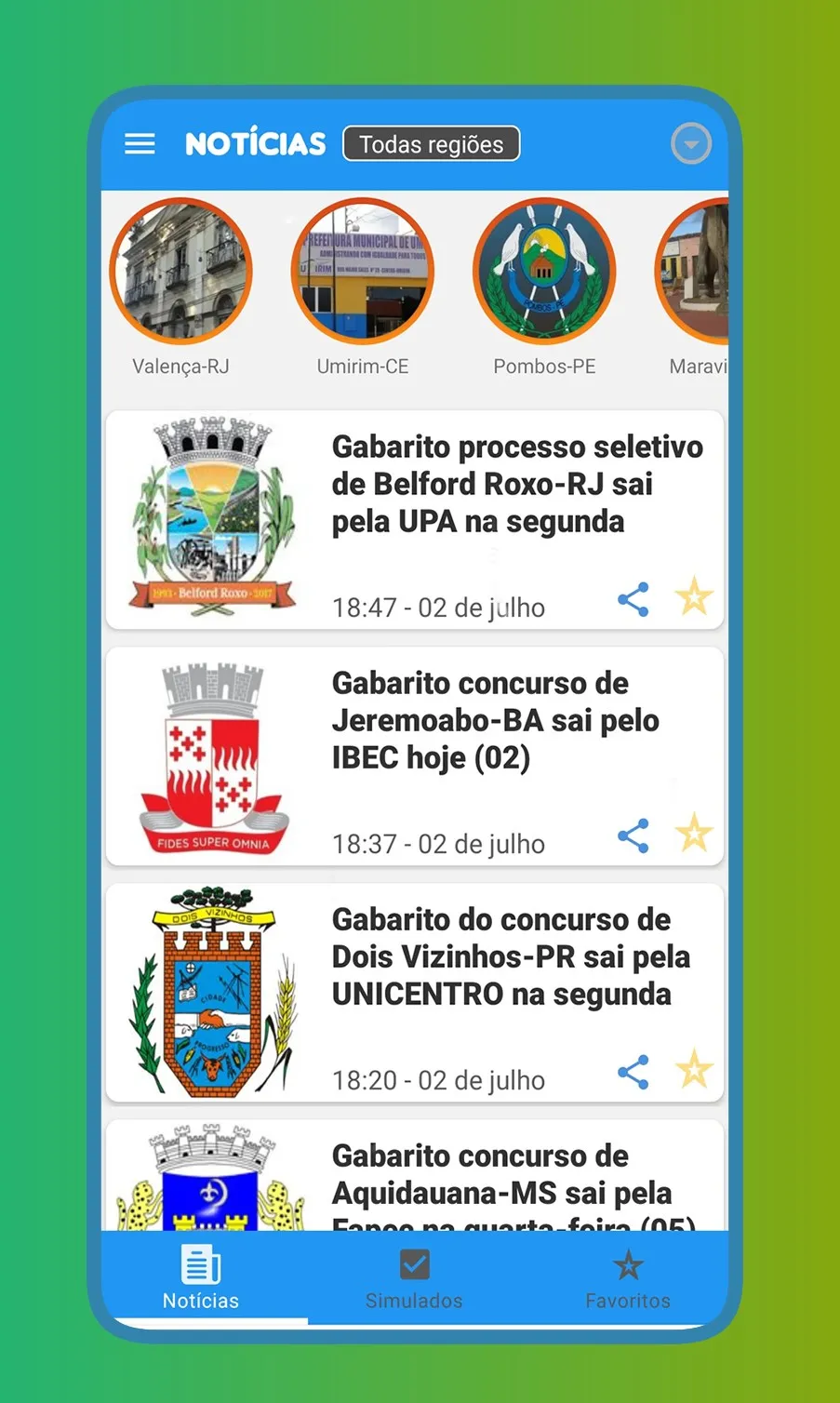 Confira Concursos | Indus Appstore | Screenshot