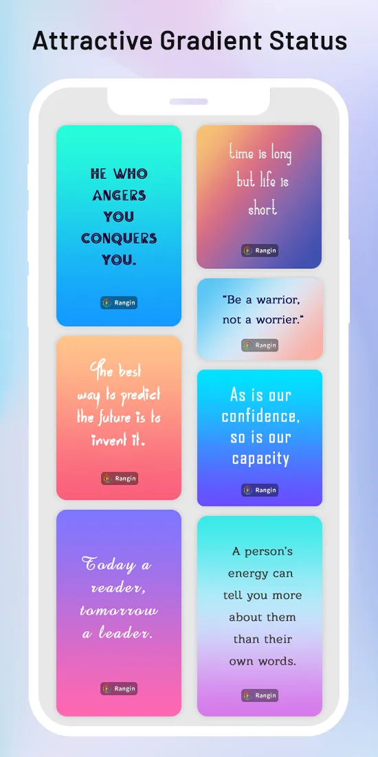 Rangin: Gradient Status Maker | Indus Appstore | Screenshot
