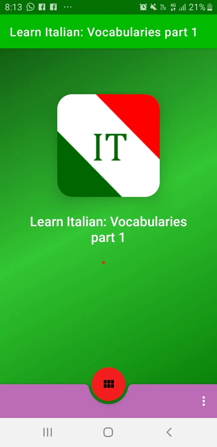 Learn Italian: vocabulary and  | Indus Appstore | Screenshot