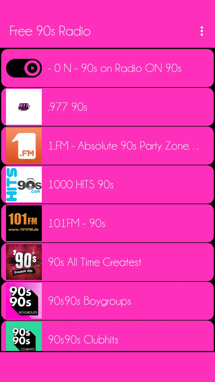 90's Radio | Indus Appstore | Screenshot