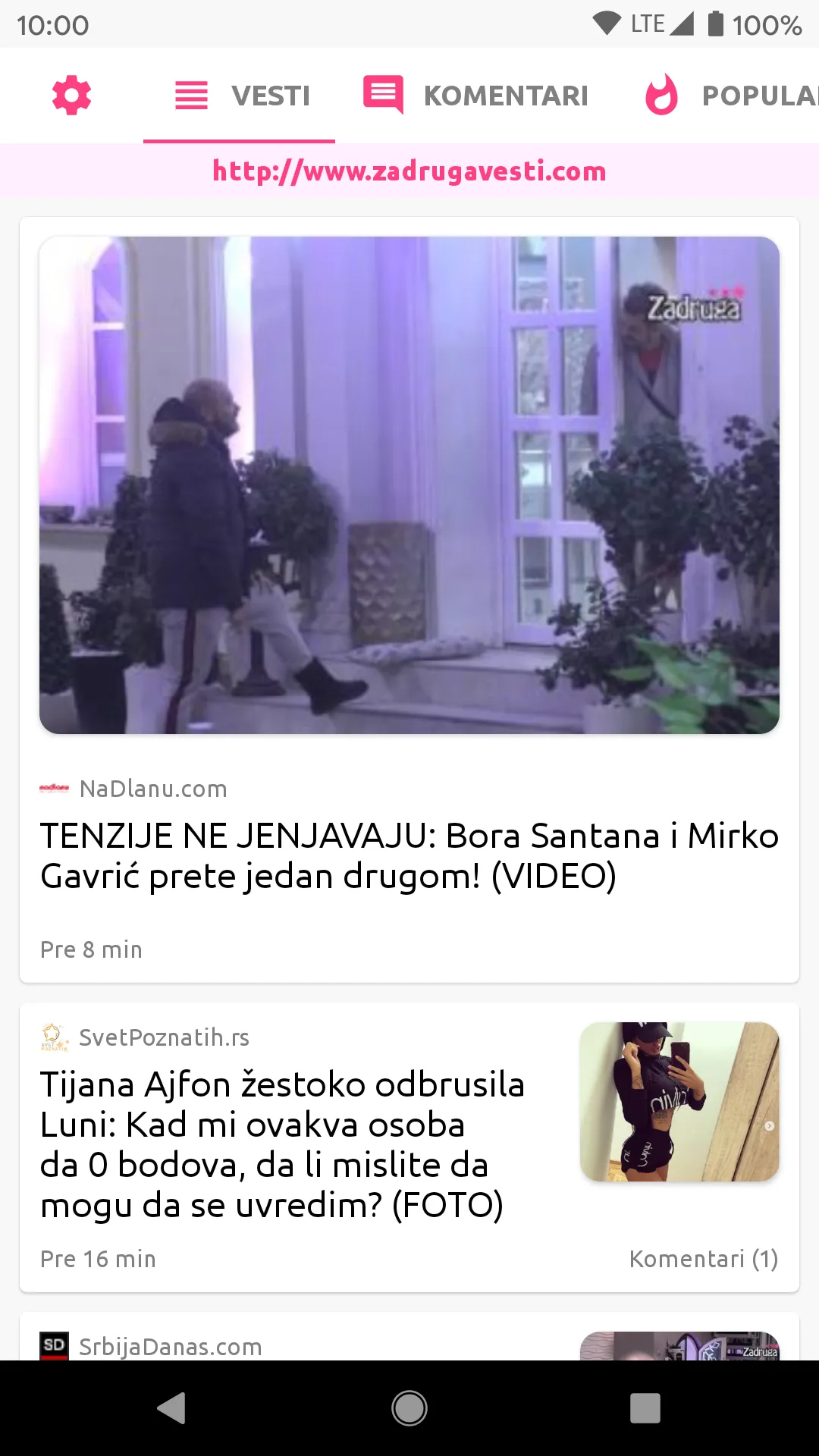 Zadruga Info - reality show | Indus Appstore | Screenshot