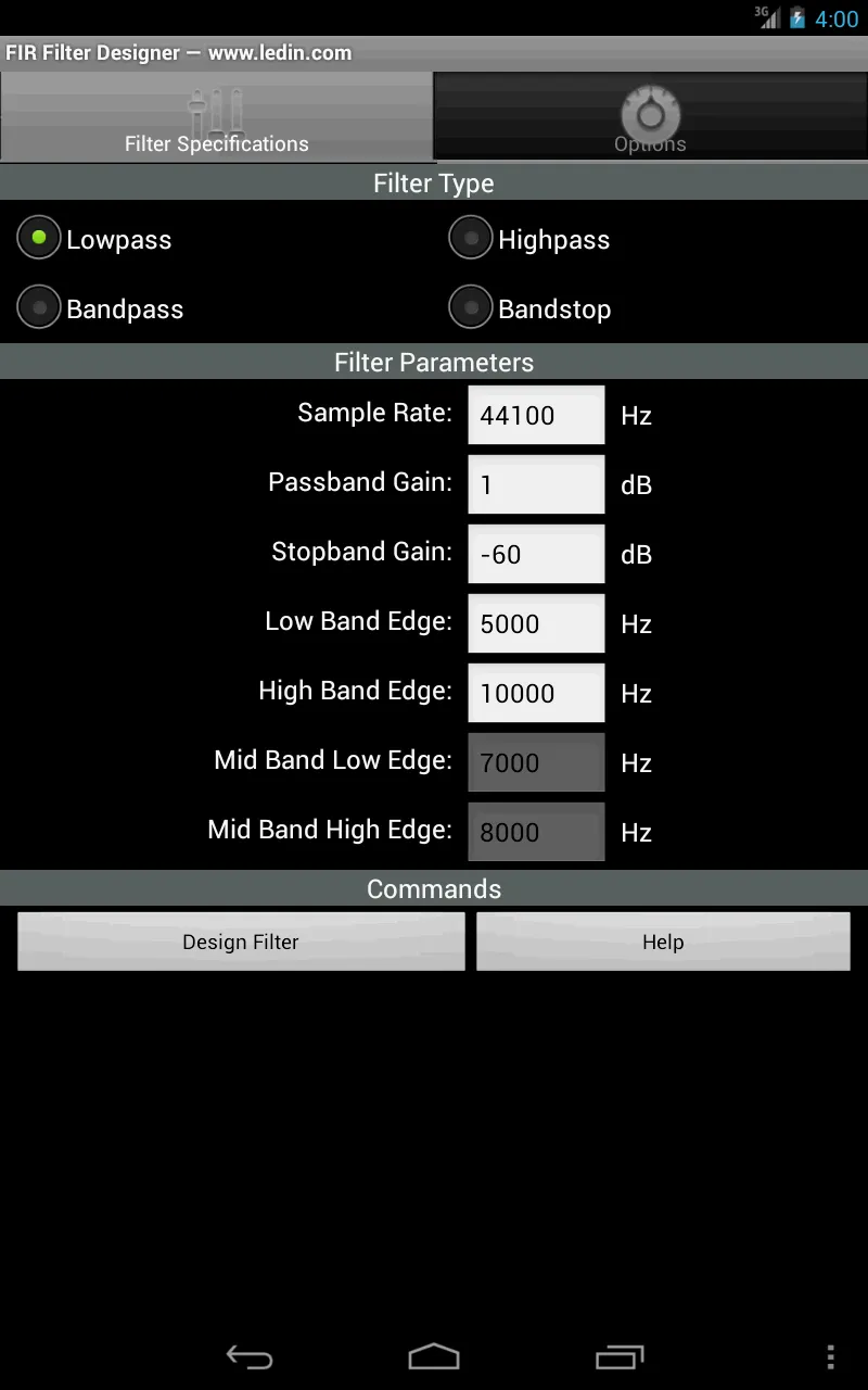 FIR Filter Designer | Indus Appstore | Screenshot