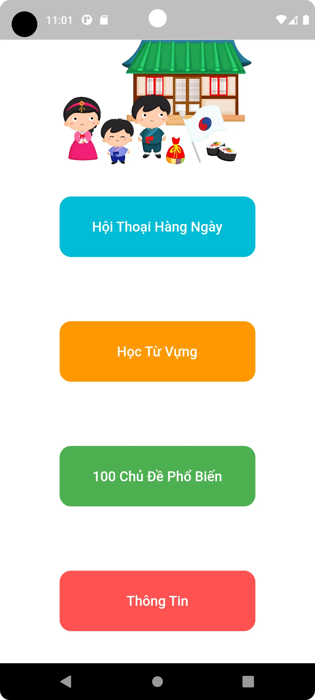 Học Tiếng Hàn Quốc Giao Tiếp | Indus Appstore | Screenshot