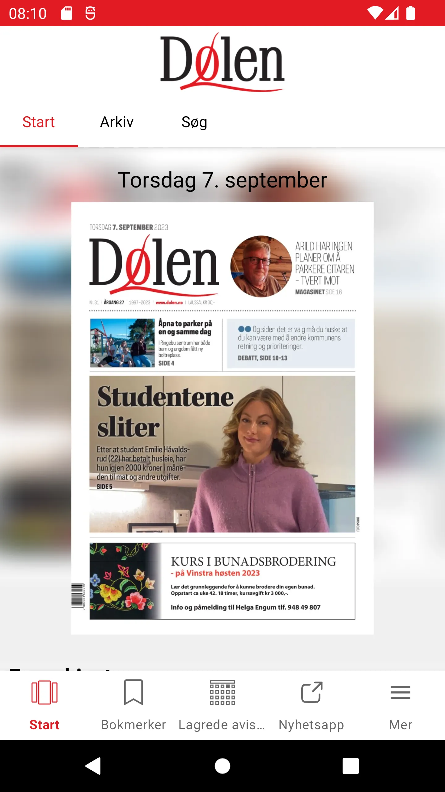 Dølen eAvis | Indus Appstore | Screenshot