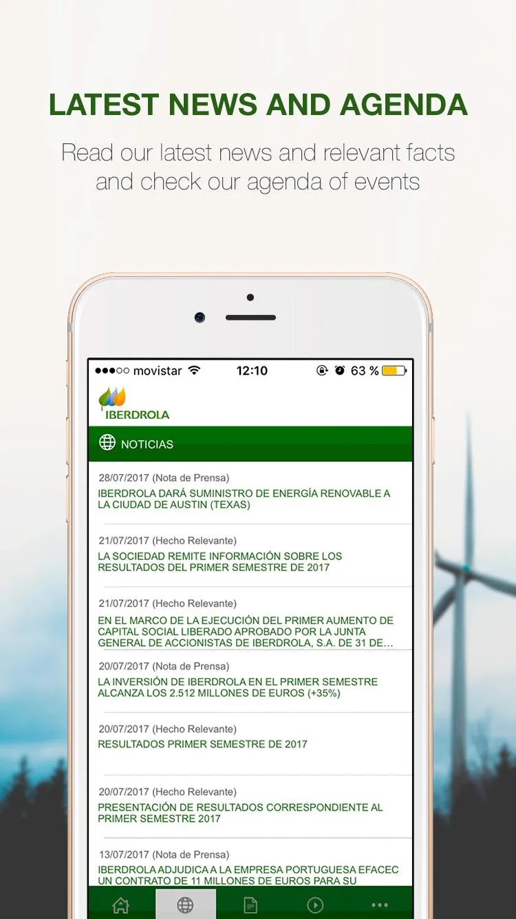 IBERDROLA Investor Relations | Indus Appstore | Screenshot