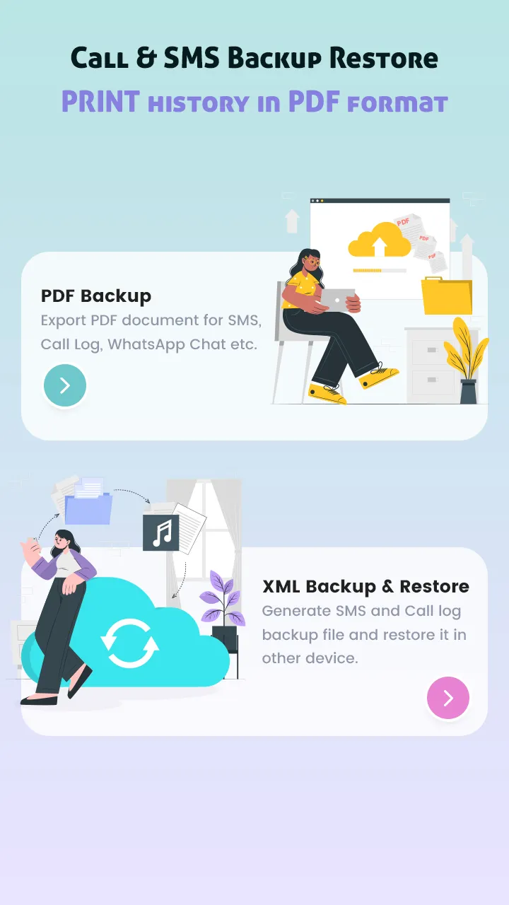 Call & SMS Backup Restore | Indus Appstore | Screenshot