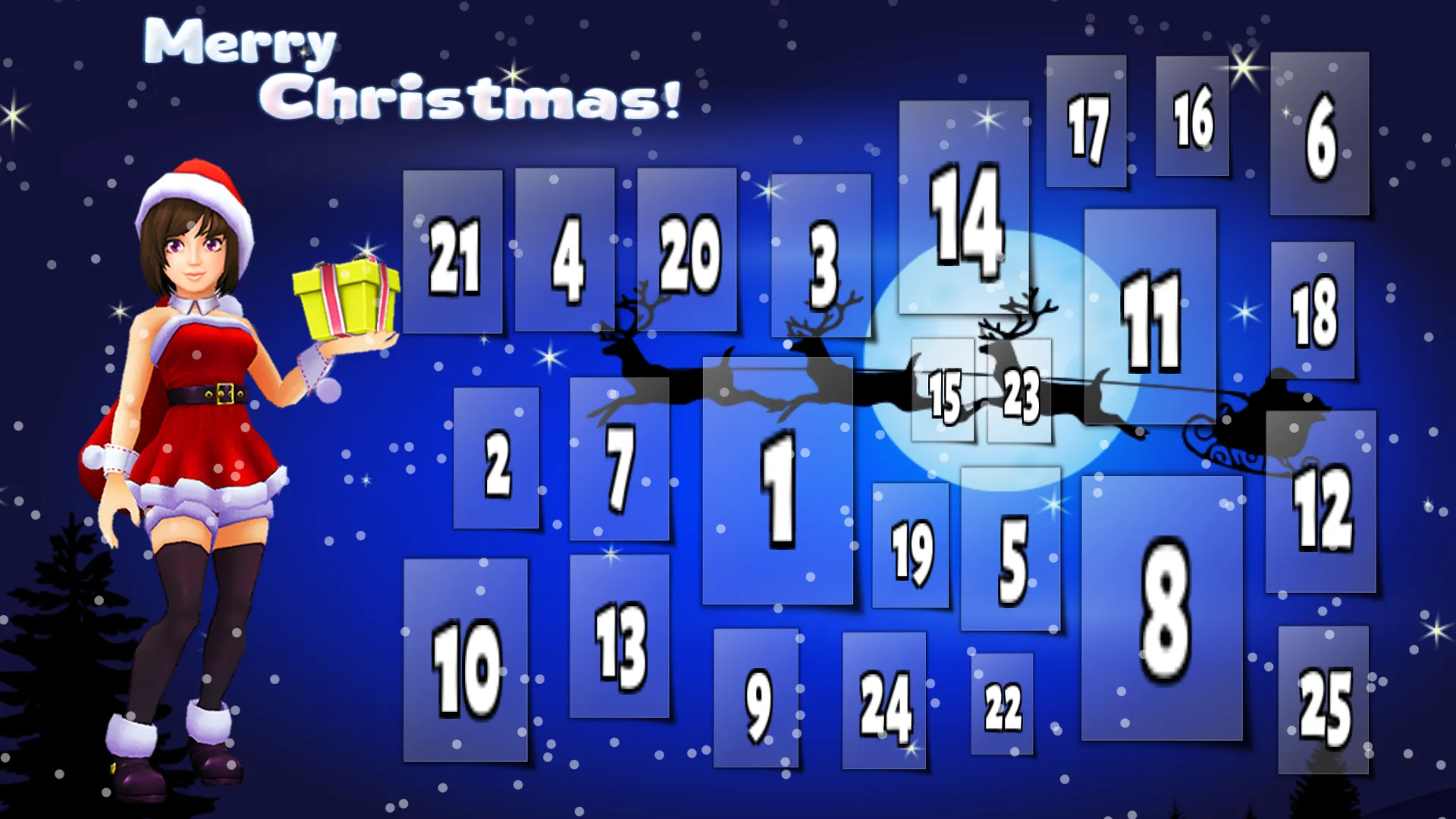 Santa Girl Advent Calendar Fun | Indus Appstore | Screenshot