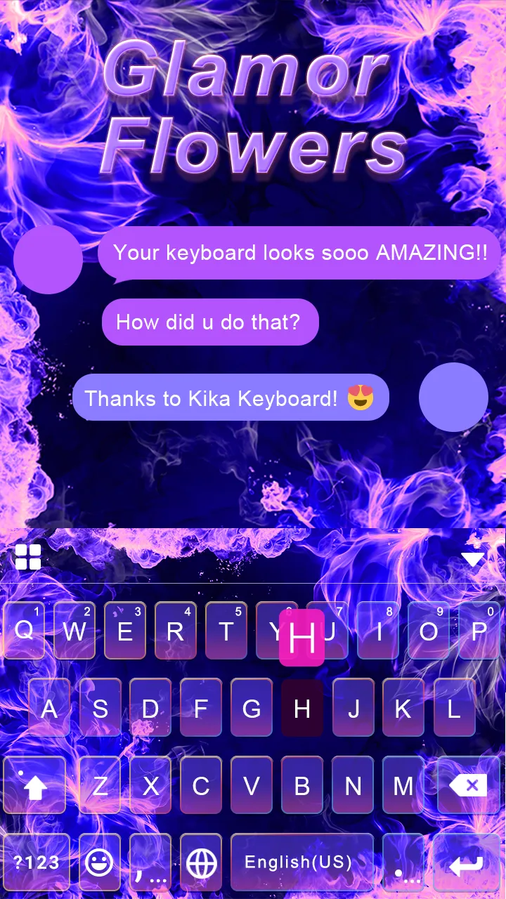 Glamor Flowers Keyboard Theme | Indus Appstore | Screenshot