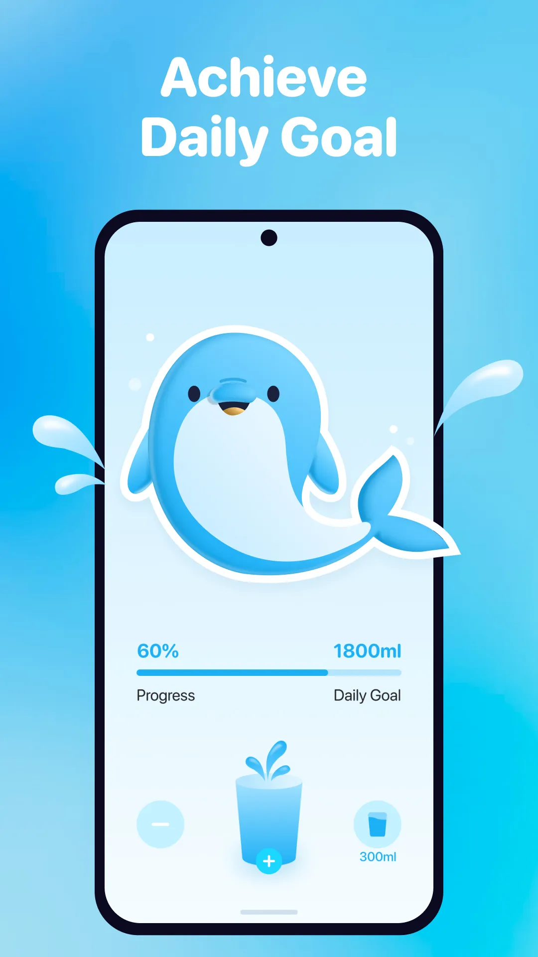 Water Tracker-Dolphin Reminder | Indus Appstore | Screenshot