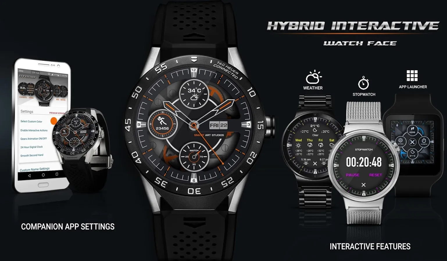 Hybrid 3D Watch Face | Indus Appstore | Screenshot