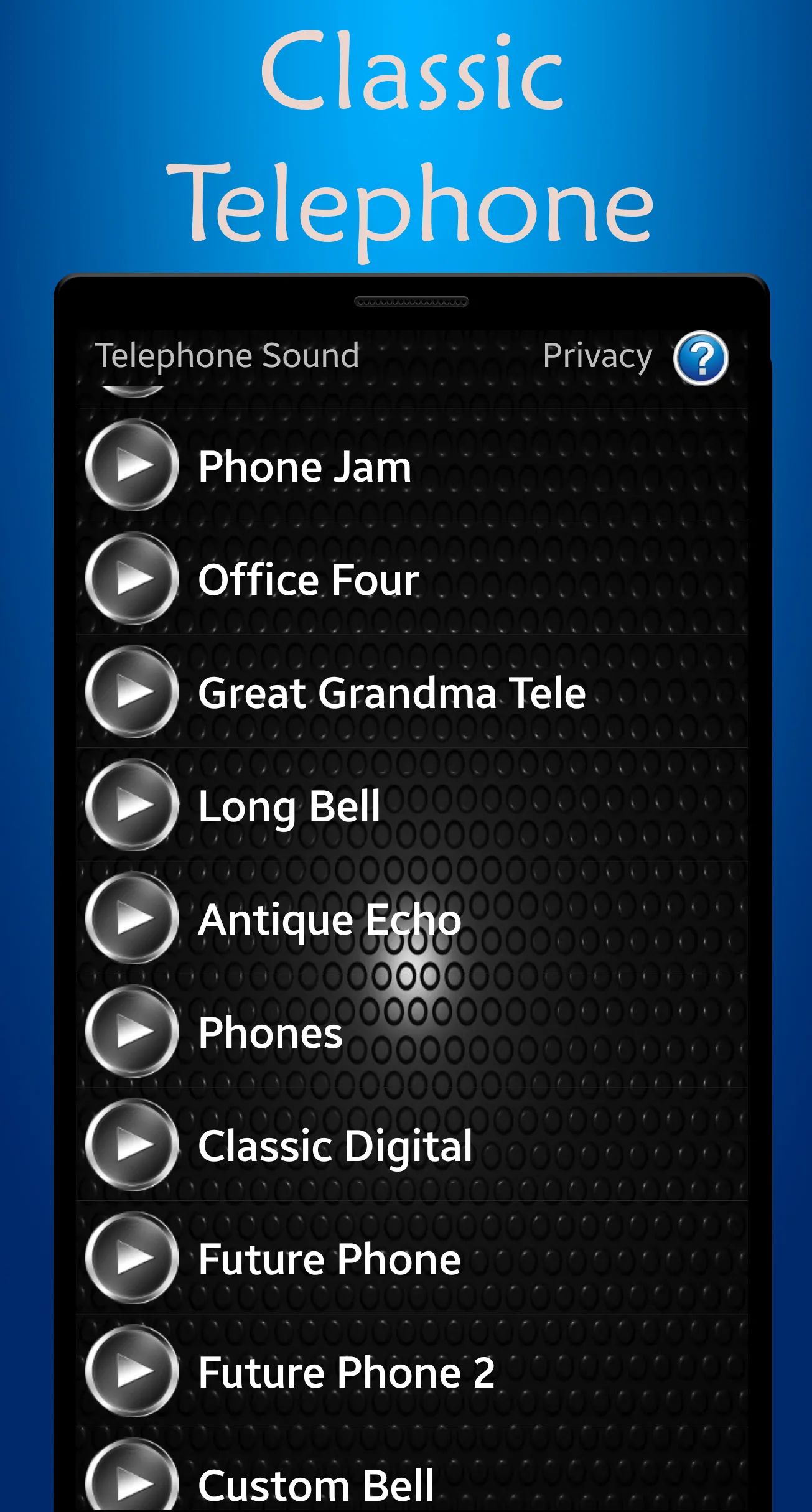 Telephone Ringtones | Indus Appstore | Screenshot