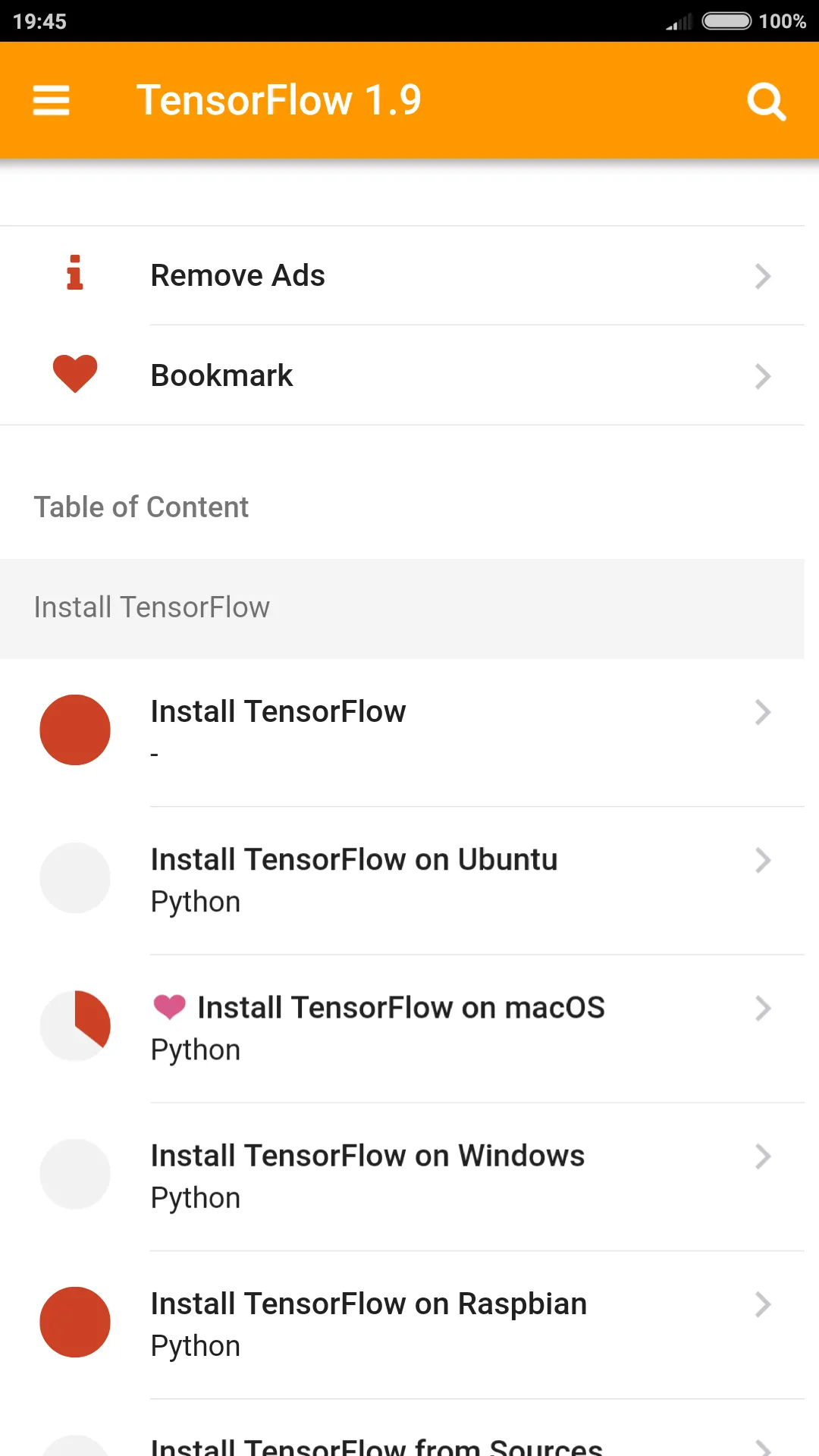 TensorFlow 1.9 Docs | Indus Appstore | Screenshot