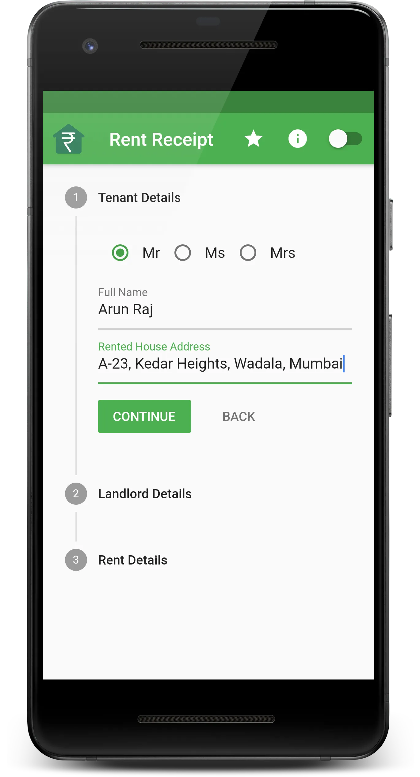 Rent Receipt: Create, Generate | Indus Appstore | Screenshot