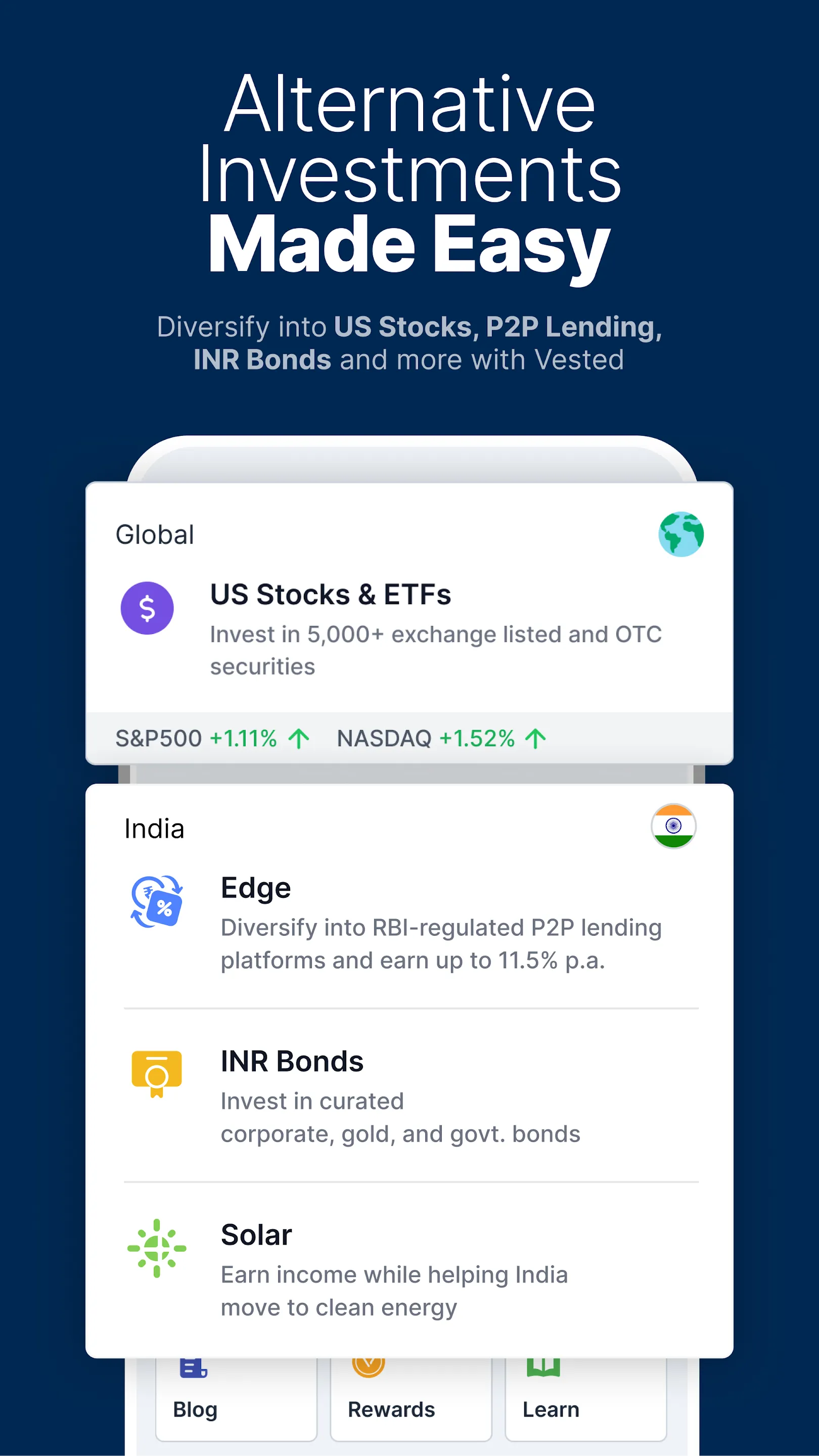 Vested: US Stocks & ETFs | Indus Appstore | Screenshot