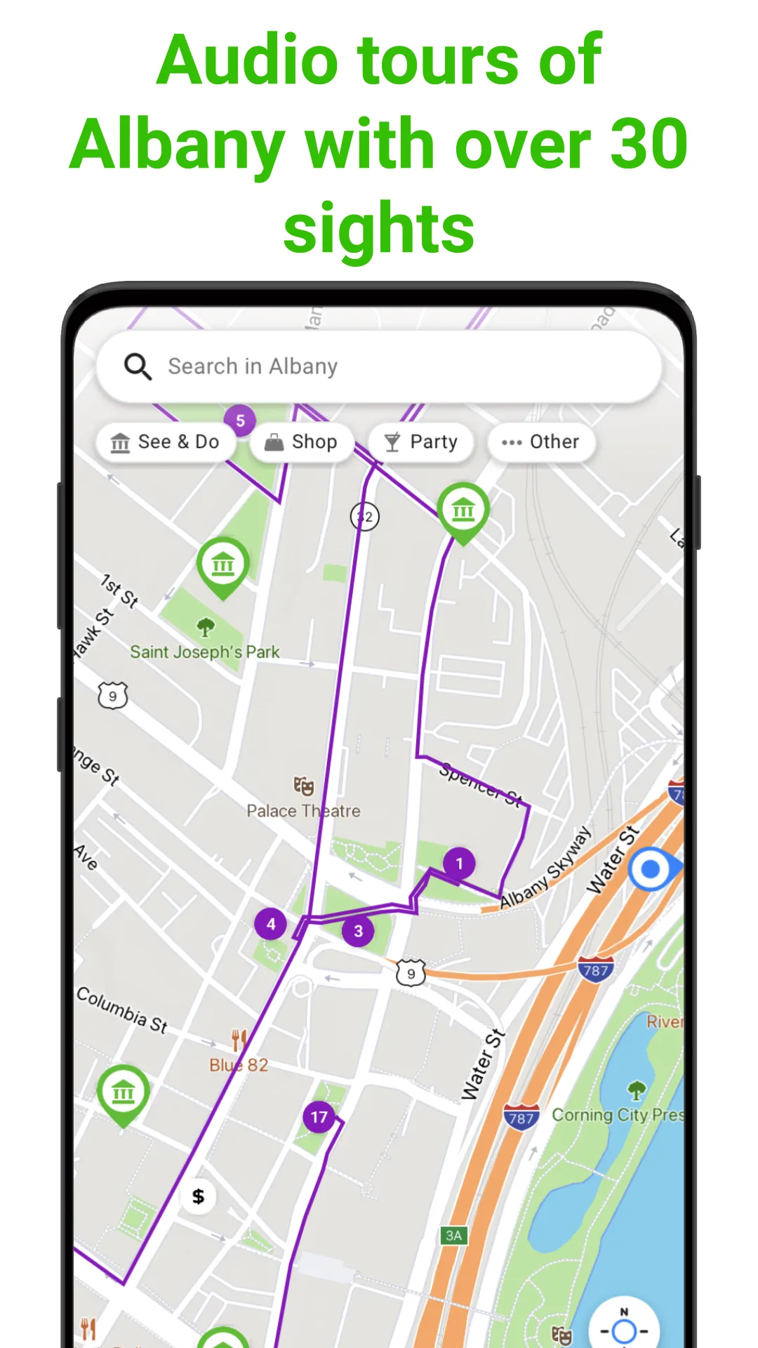 Albany Tour Guide:SmartGuide | Indus Appstore | Screenshot