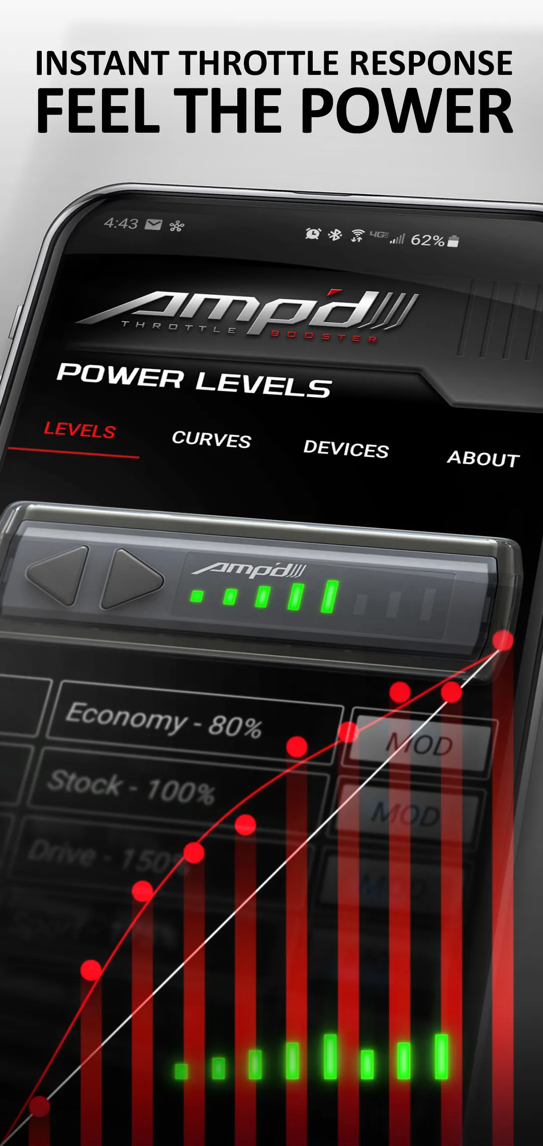 Amp’d 2.0 Throttle Sensitivity | Indus Appstore | Screenshot