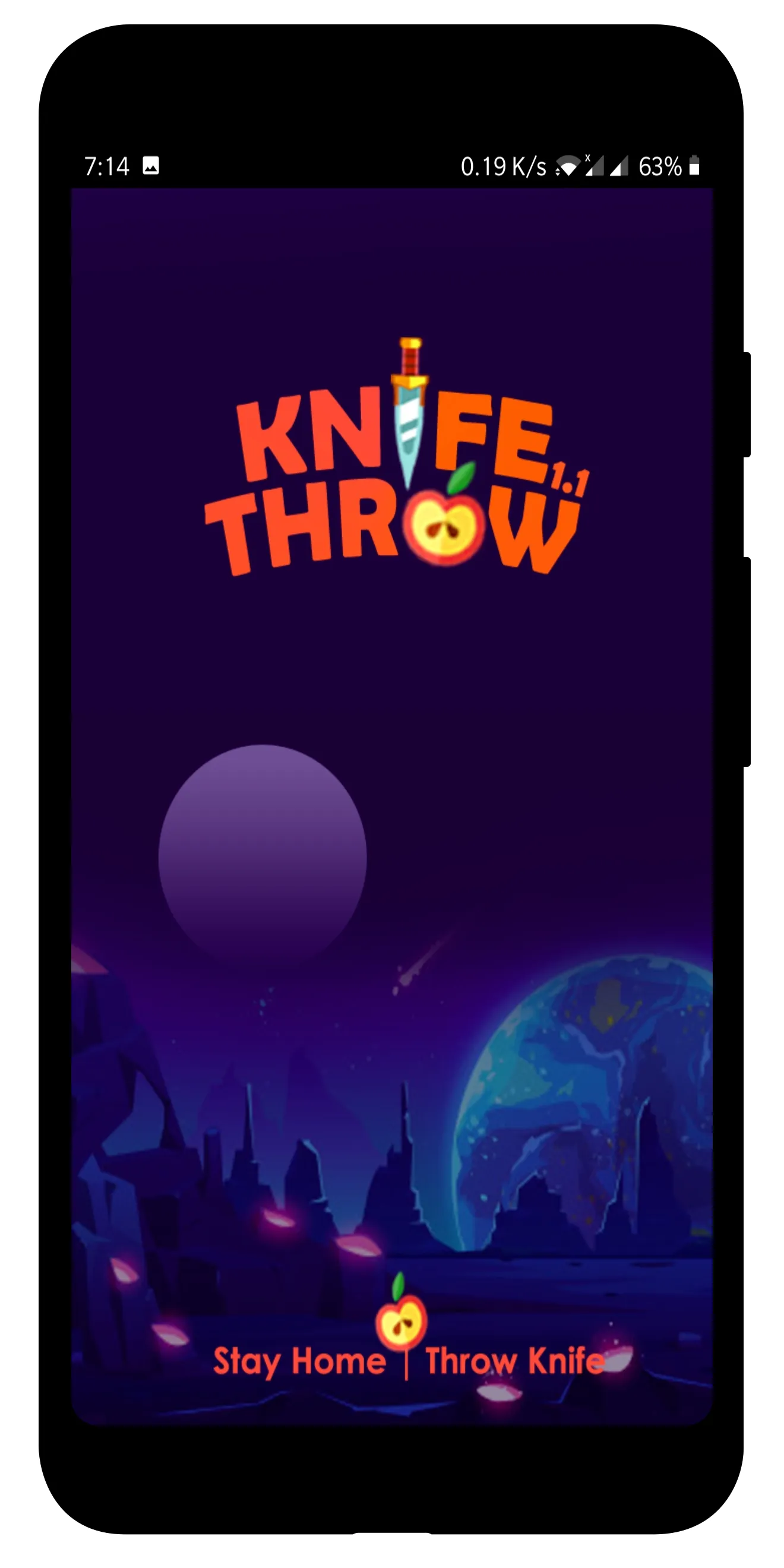 KnifeThrow exciting knife game | Indus Appstore | Screenshot