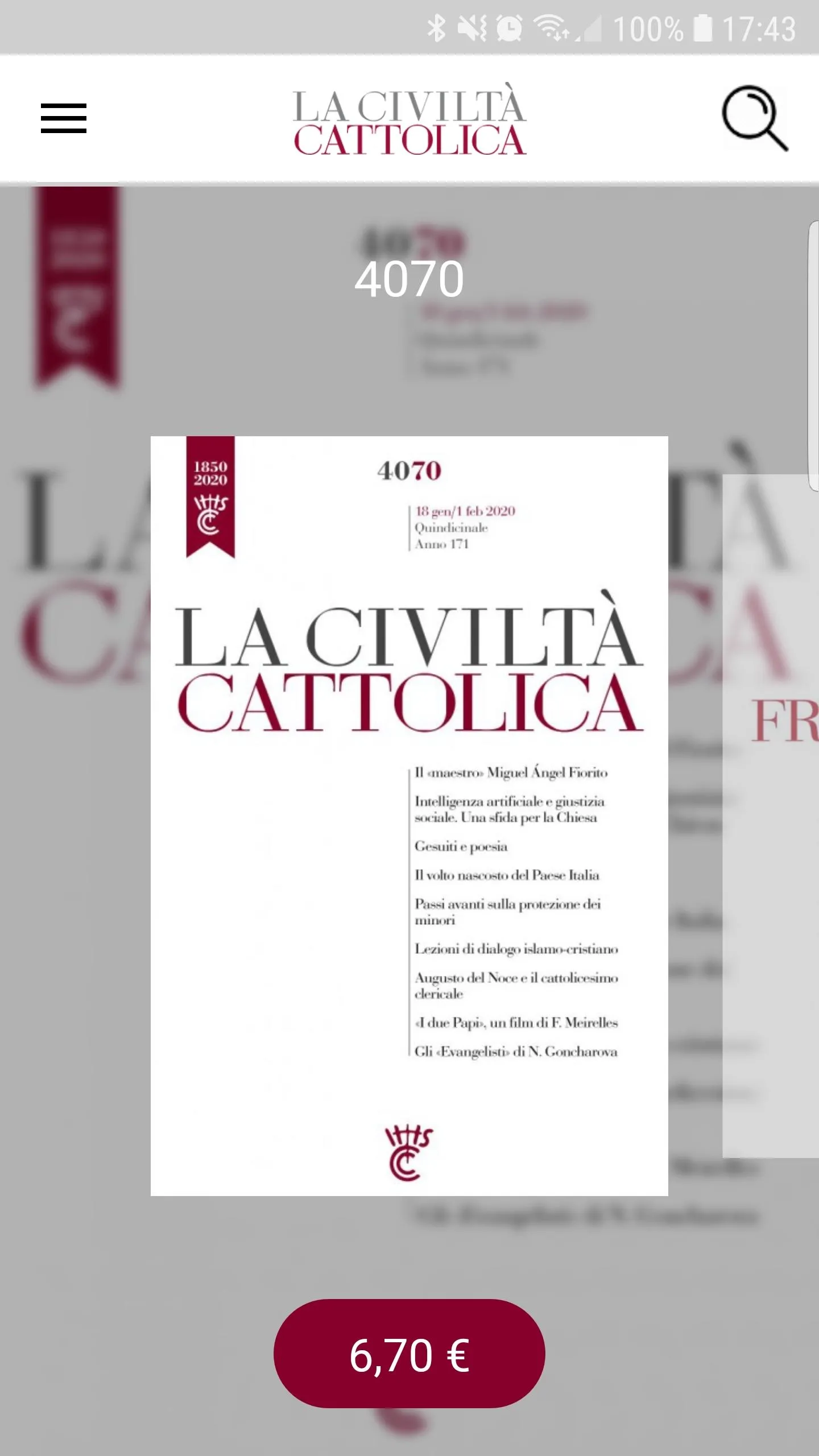 La Civiltà Cattolica | Indus Appstore | Screenshot