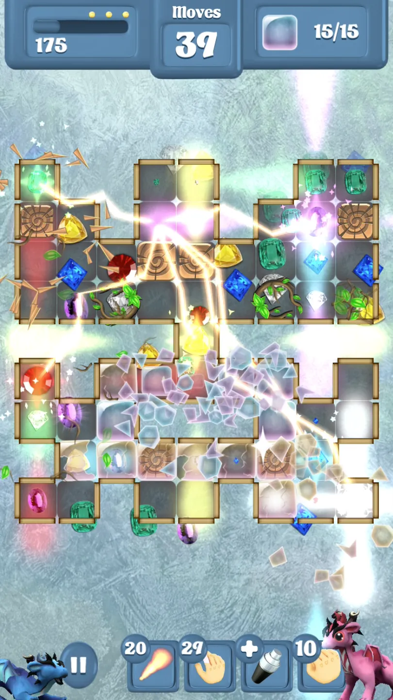 Frozen Dragon Gems - Match 3 | Indus Appstore | Screenshot