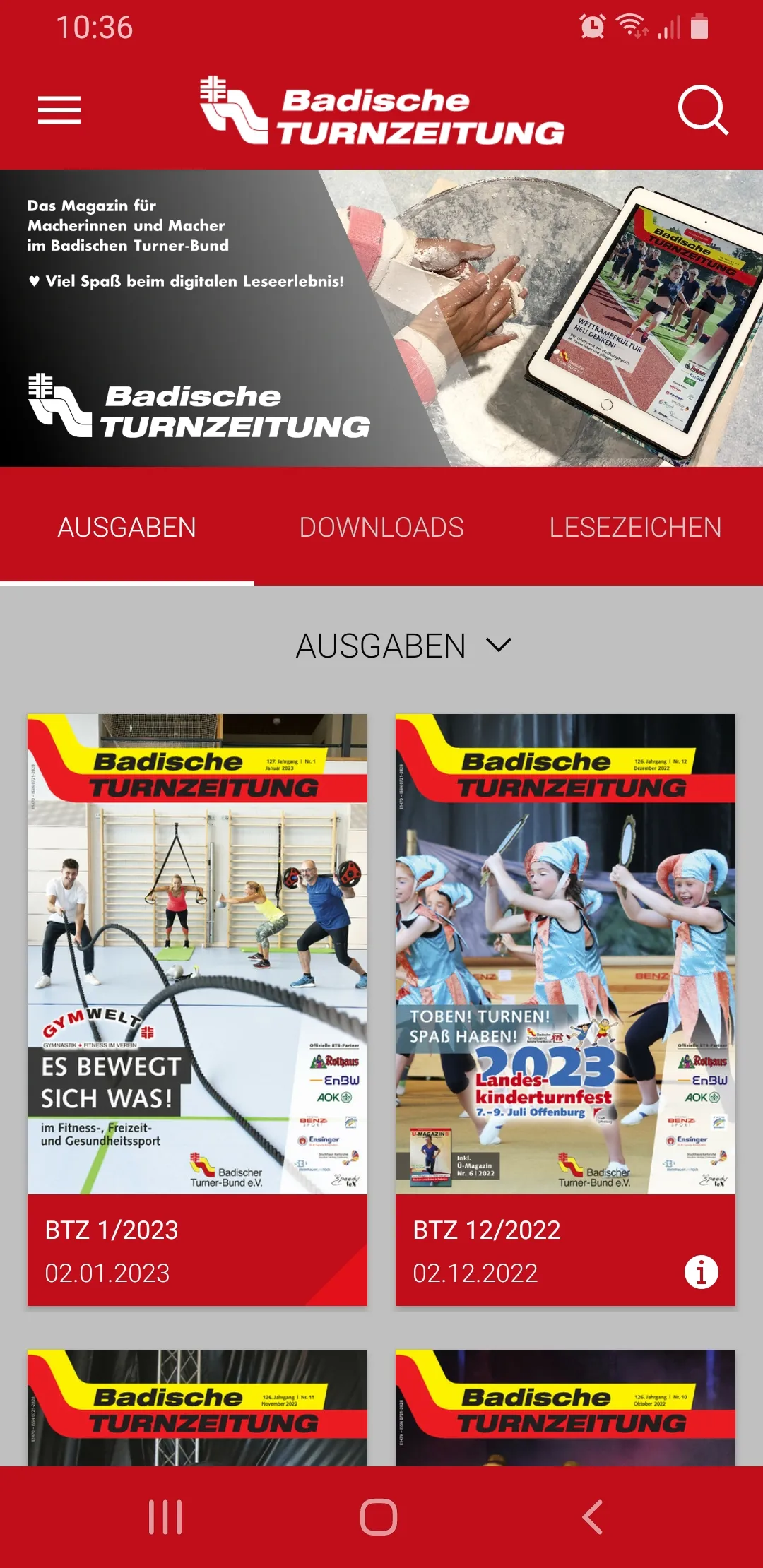 Badische Turnzeitung | Indus Appstore | Screenshot