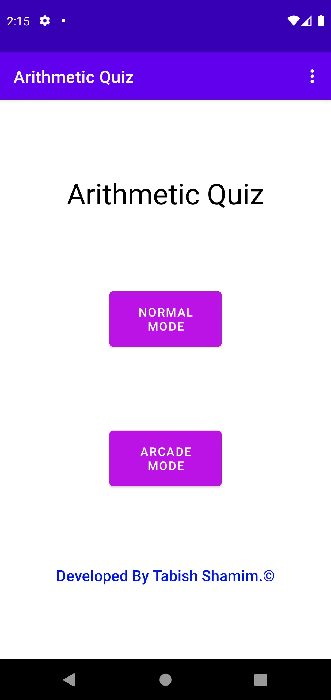 Arithmetic Quiz | Indus Appstore | Screenshot