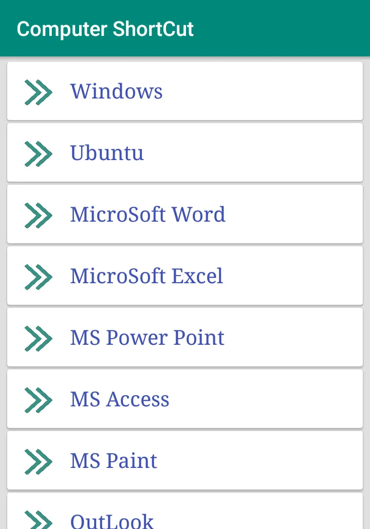 Shortcut Key - Computer | Indus Appstore | Screenshot